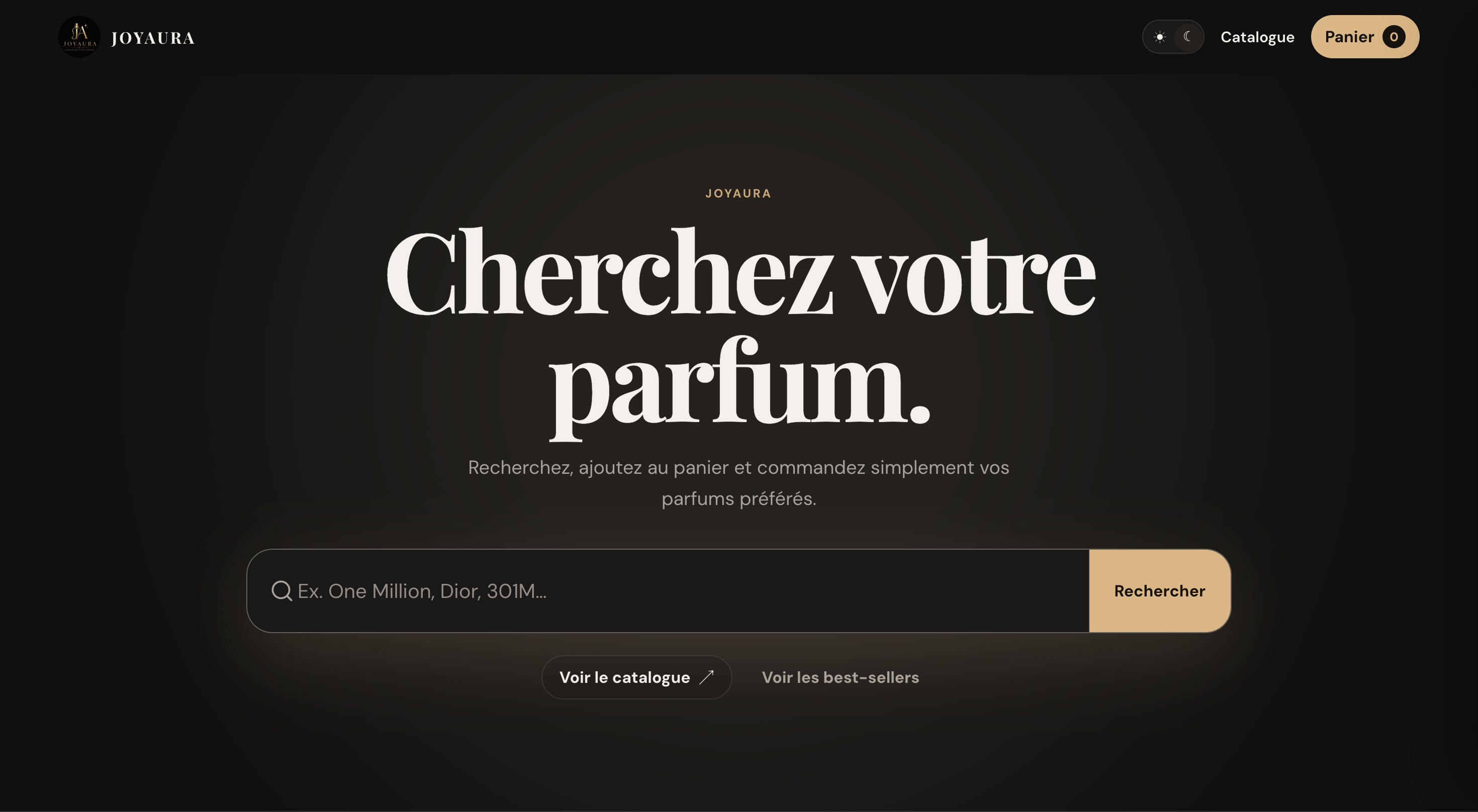 Aperçu du site de Joyaura